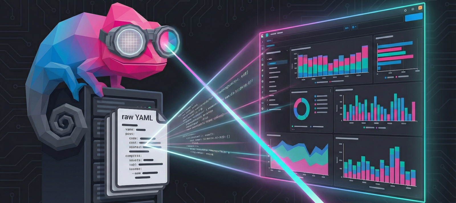 The Chameleon mascot